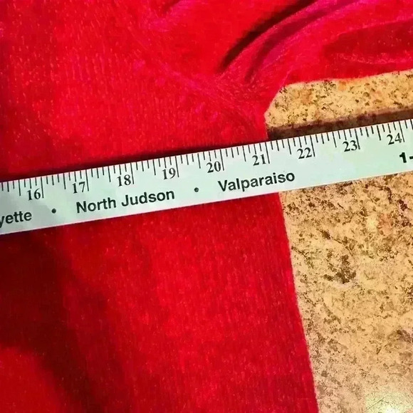 Alfred Dunner Sweater Women's Long Sleeve Knit Pullover Mock Neck Red Size L - Picture 7 of 13